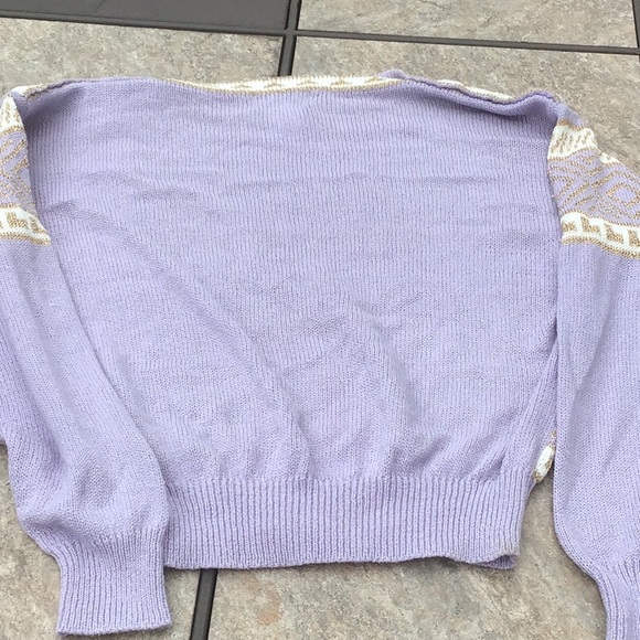Vintage purple metallic sweater - Picture 4 of 5